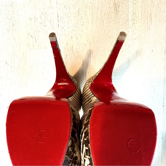 💯 Authentic Louboutin Altadama Python 36 - Picture 7 of 9